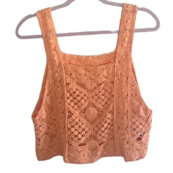 SHEIN Tops - Shein | Crochet cropped tank cover up one size